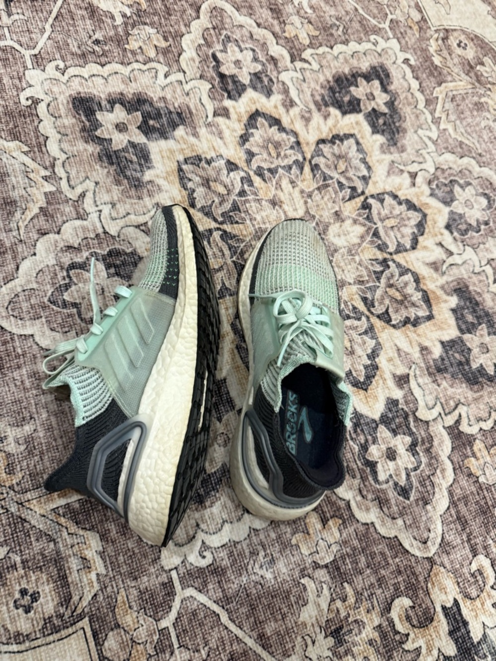 Adidas Ultraboost 19 Women's Running Shoes Size 7 Ice Mint Grey